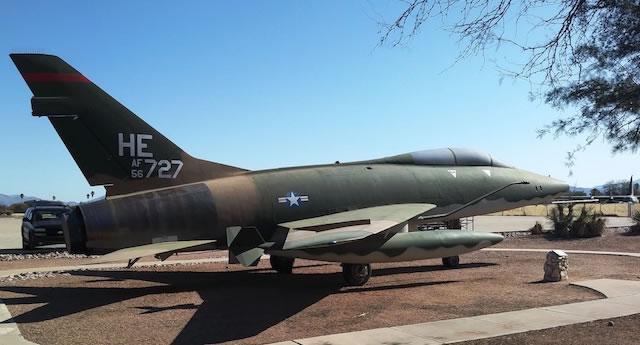 F-100F Super Sabre, S/N 56-3727, Warrior Park, Davis-Monthan AFB, Tucson, Arizona F-100F Super Sabre, S/N 56-3727, Warrior Park, Davis-Monthan AFB, Tucson, Arizona